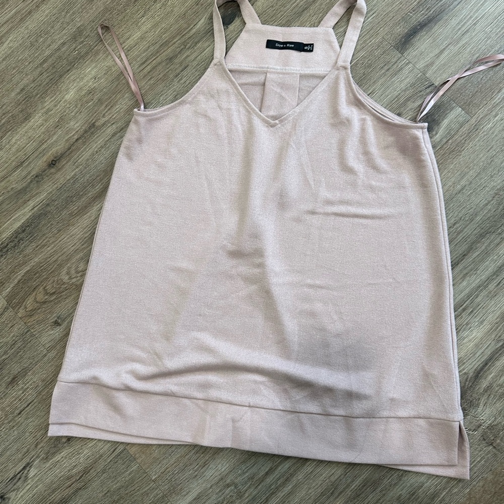 Doe & Rae Light Beige Knit Tank - Picture 2 of 3